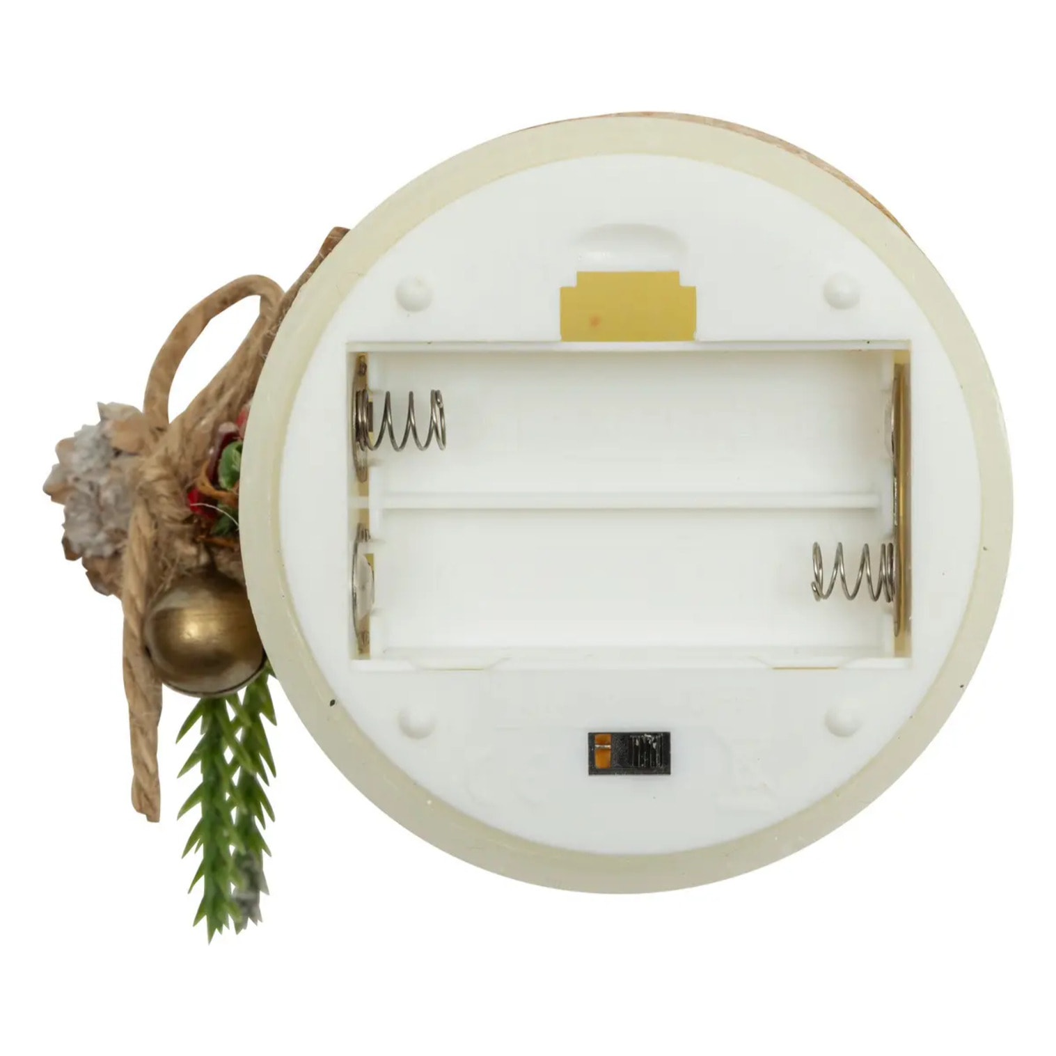 Bougie LED déco branche H.10cm blanc