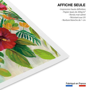 Poster Hibiscus des tropiques Affiche seule