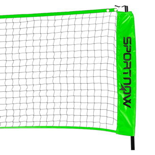 Set de Bádminton de 7 Piezas Juego de Bádminton con 2 Raquetas de Bádminton 3 Bádminton 2 Raquetas de Pickleball 2 Pickleball Pelota de Voleibol y Red con Soporte Negro y Verde