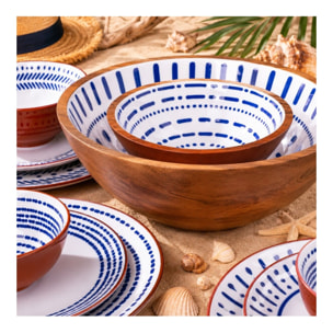 Set de 2 saladiers + couverts, SANTORIN