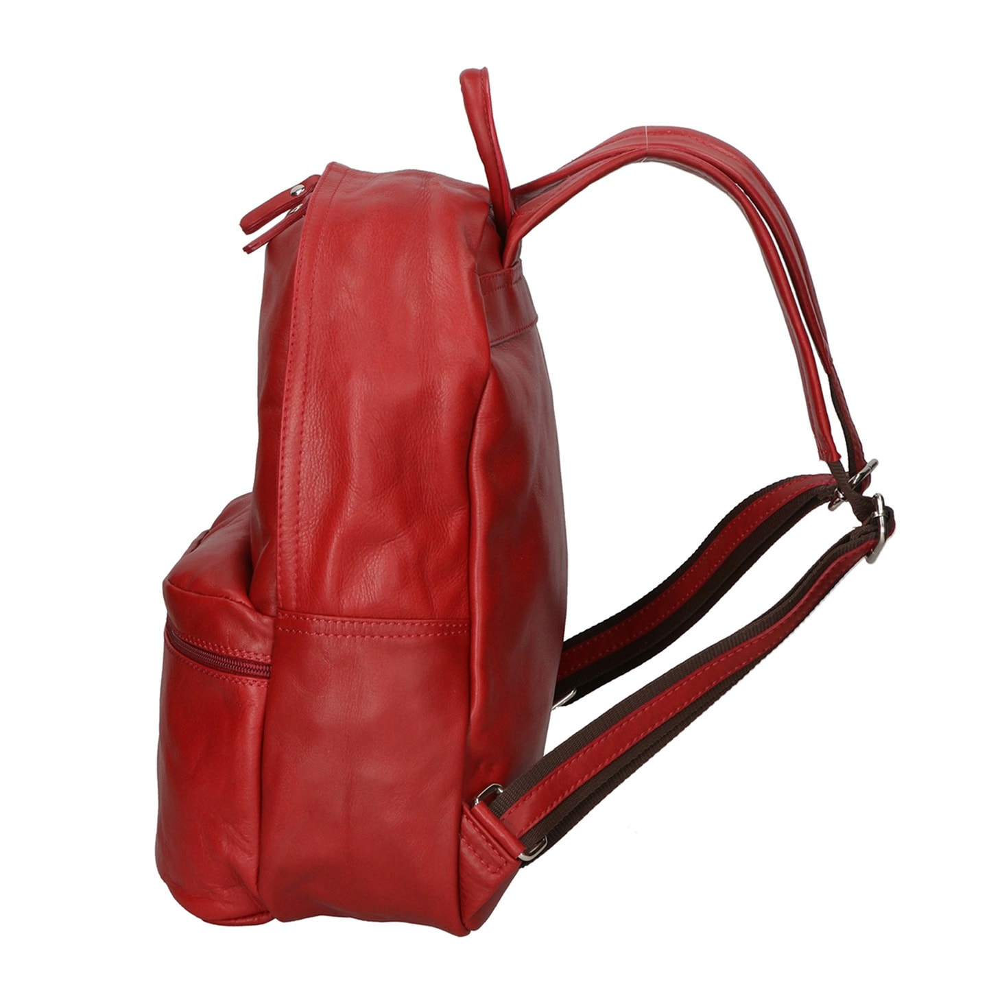 Zaino da donna in vera pelle - Modello Cloe - Artigianale - 30.0 x 39.0 x 14.0 cm