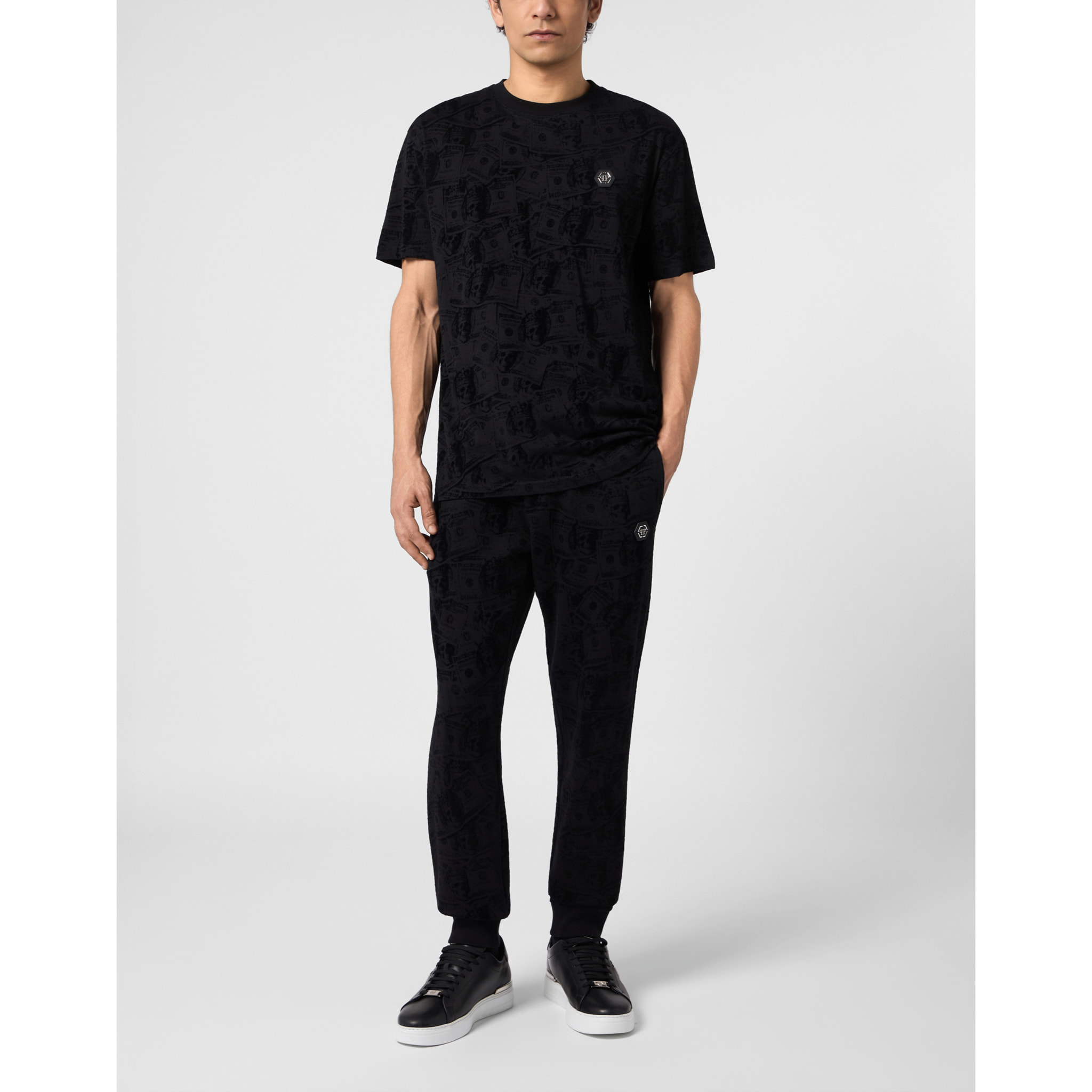 PHILIPP PLEIN Camiseta de cuello redondo y manga corta