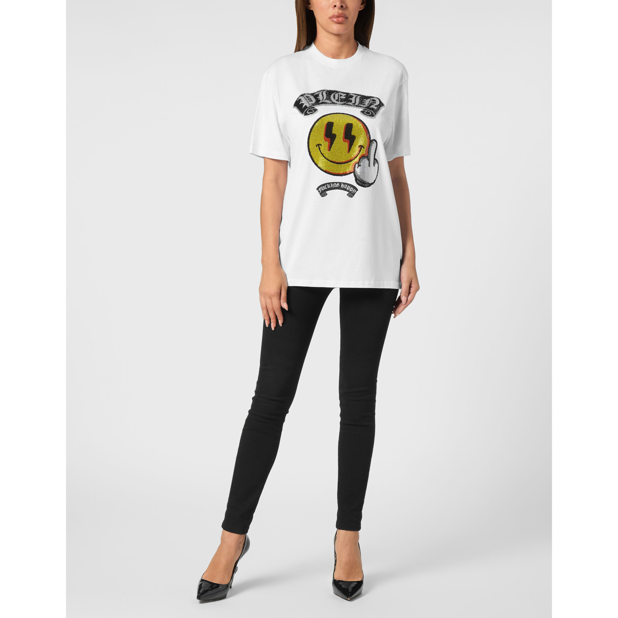 PHILIPP PLEIN T-Shirt Man Fit SMILE