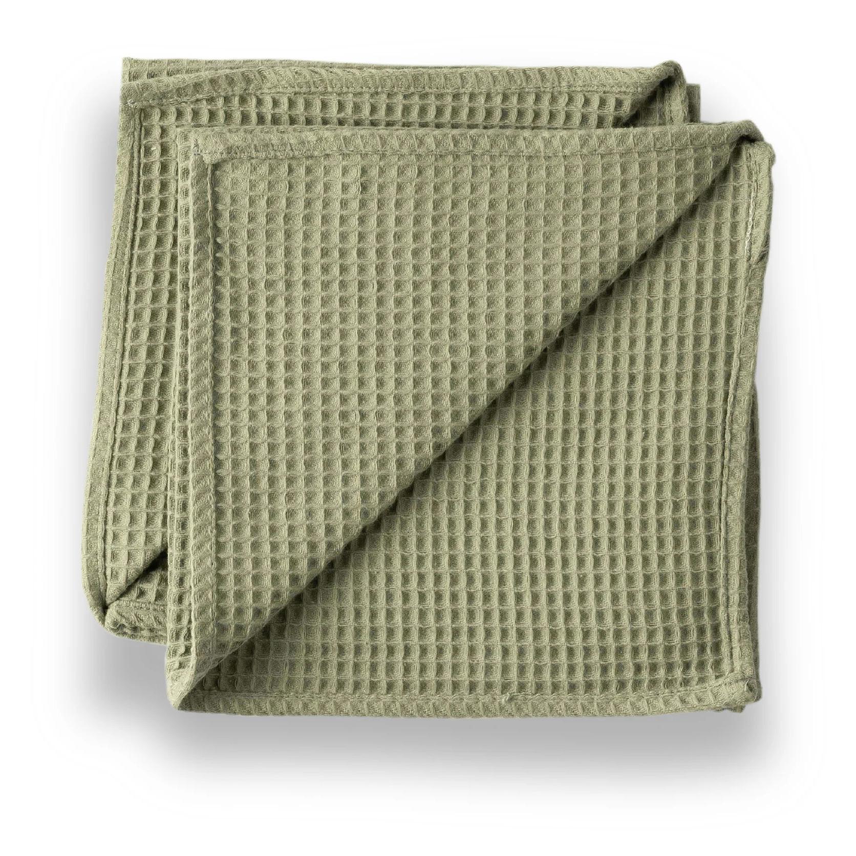 Pack 2 serviette Waffle Sauge du désert 45x45 cm