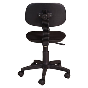 Sedia da ufficio con ruote, 58 x 53 x 87, Nero