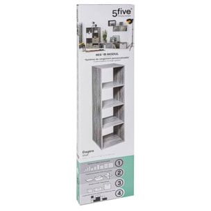Estante de 4 compartimentos Top Mix Gris