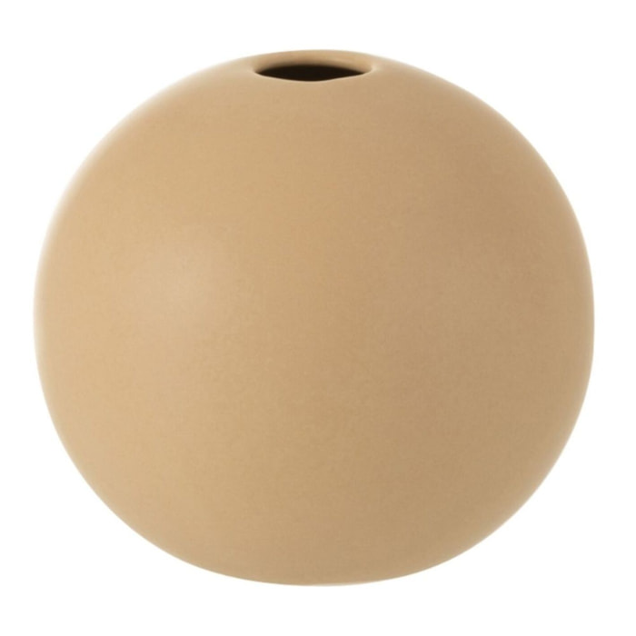 J-Line vase Boule - céramique - beige - medium - Ø 18 cm