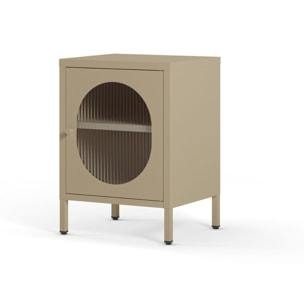 Table de chevet 1 porte en métal - YSIA