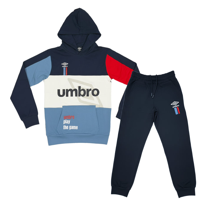 Tuta Ragazzo UMBRO 8 / 16 Anni Cotone Felpato Invernale