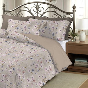 Parure copripiumino matrimoniale in raso stampato Artemisia