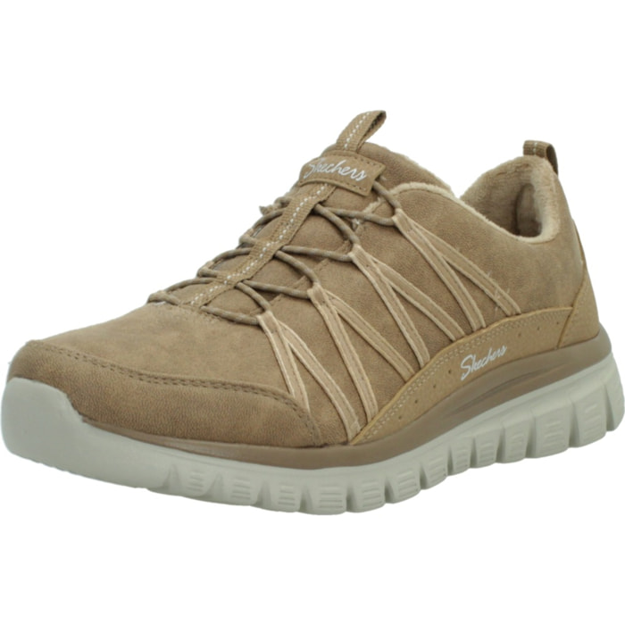 Sneakers De  Mujer 100889s Graceful Cozy Hug Marron Claro
