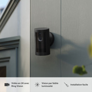 Caméra de surveillance RING Cam Plus - Noire