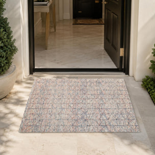 Tapis salon et chambre fait à la main en laine motif faux uni VIGU