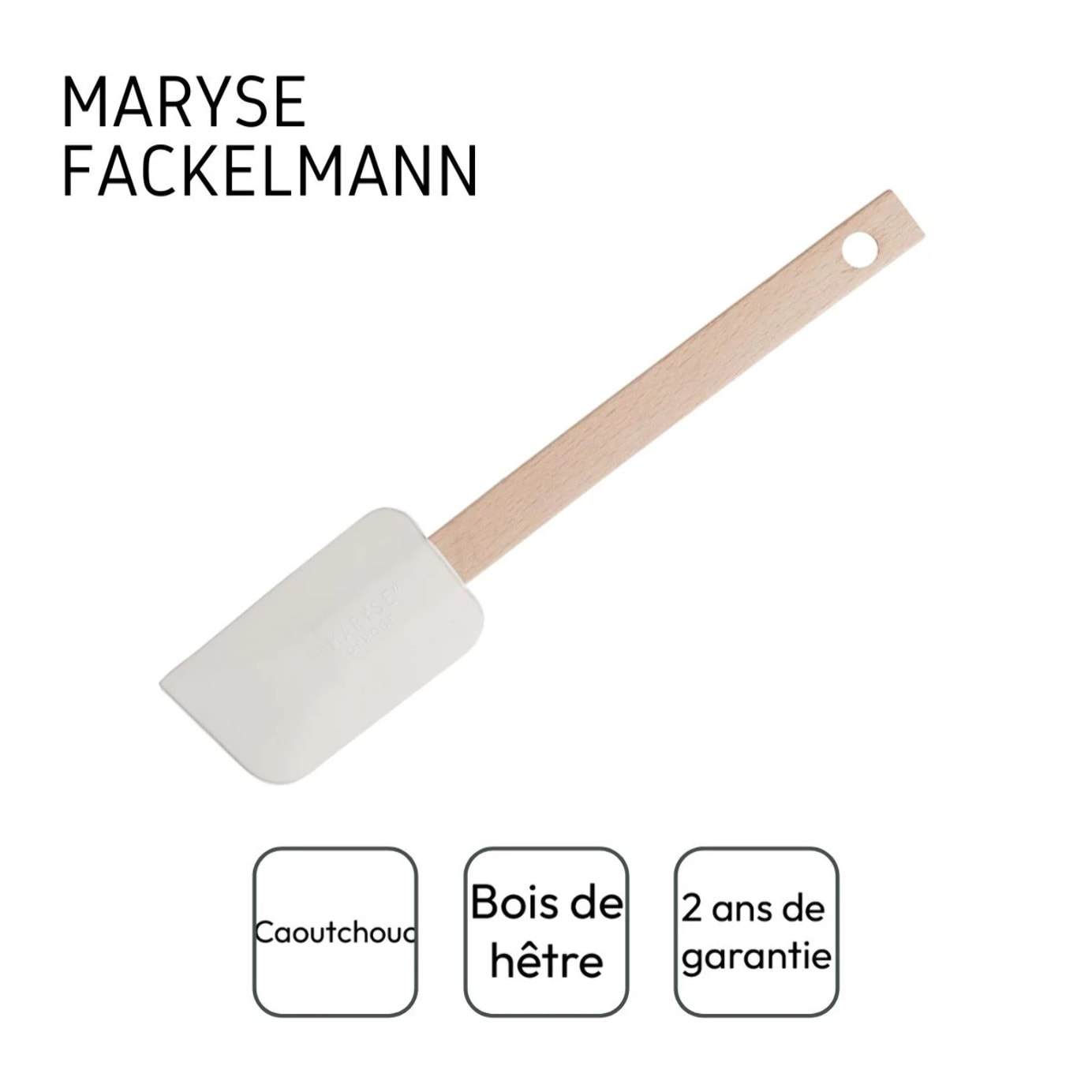 Maryse de pâtisserie et de cuisine 25 cm manche en bois Fackelmann