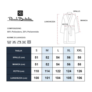 Accappatoio Microfibra Uomo Donna Renato Balestra, Ass (fucsia-navy)