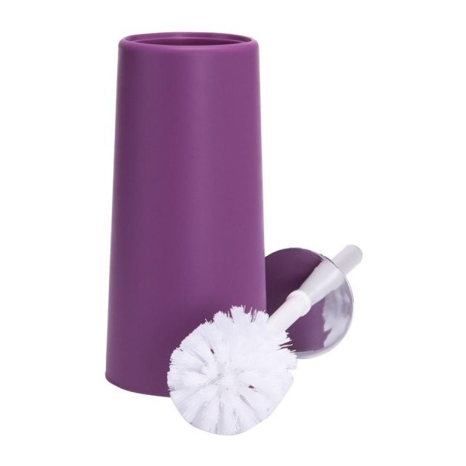 Brosse Wc avec support PP & Inox Violet MSV