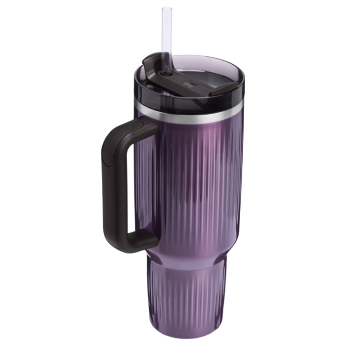 Botella de agua Isotermica - 1,18L - QUENCHER® H2.0 FLUTED TUMBLER - Wisteria-Shine