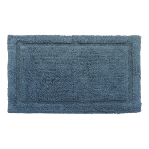 Tapis de bain fluffy Colorama 50x75cm bleu