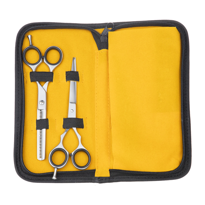 Set Di Forbici Da 5,5" - Rasoio E Pettine Ackermann