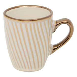 Coffret 2 tasses avec coupelles Ella 90ml blanc