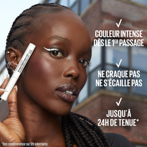 Maybelline New York Tattoo Liner Dip-Ink Eyeliner liquide Waterproof - Tenue jusqu'à 24h - Teinte : White Canvas