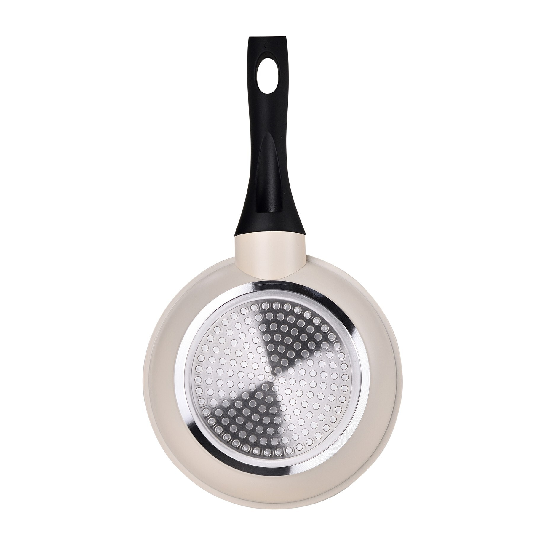 Sartén en aluminio forjado, apta para inducción y antiadherente, color blanco