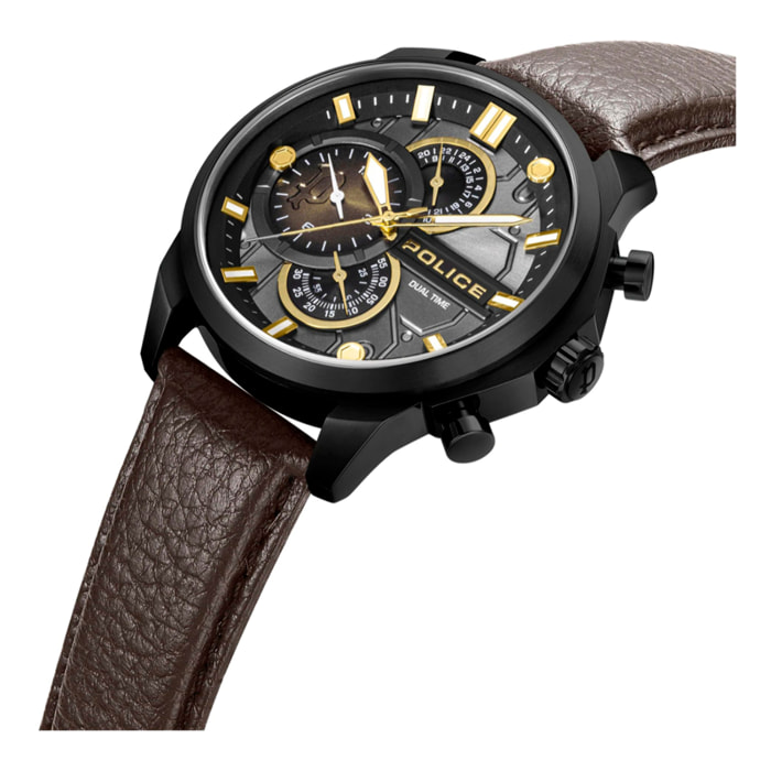 Reloj Police PEWGF0039203M Hombre Analogico Cuarzo con Correa de Cuero