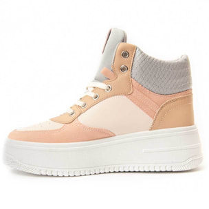 Sneaker De Plataforma - Beige - Altura: 5 Cm