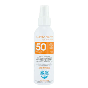Sun Spray Bio SPF50 - Protection Solaire Familiale 150 g