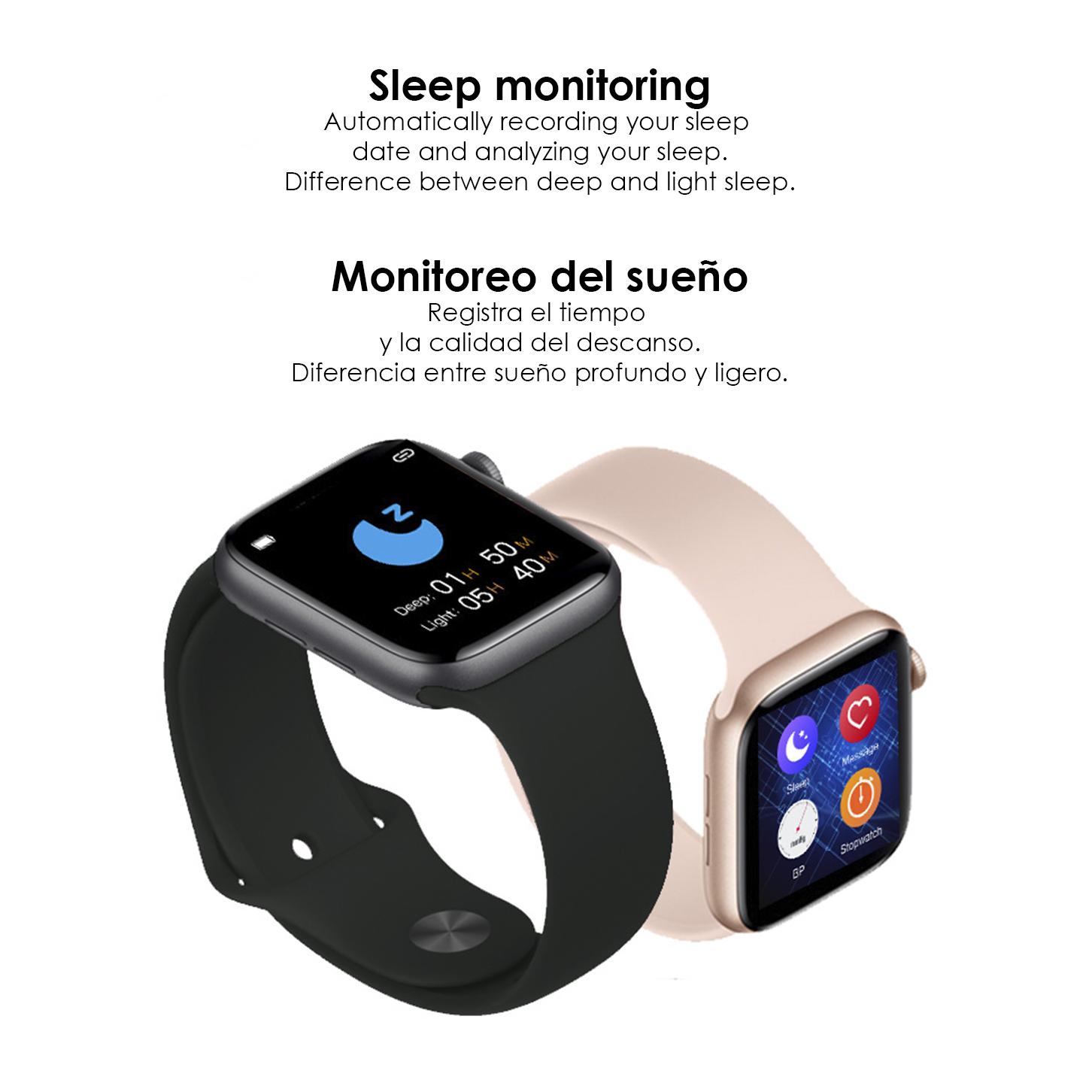 Smartwatch U78T con llamadas bluetooth, temperatura corporal, monitor cardiaco y modo multideporte