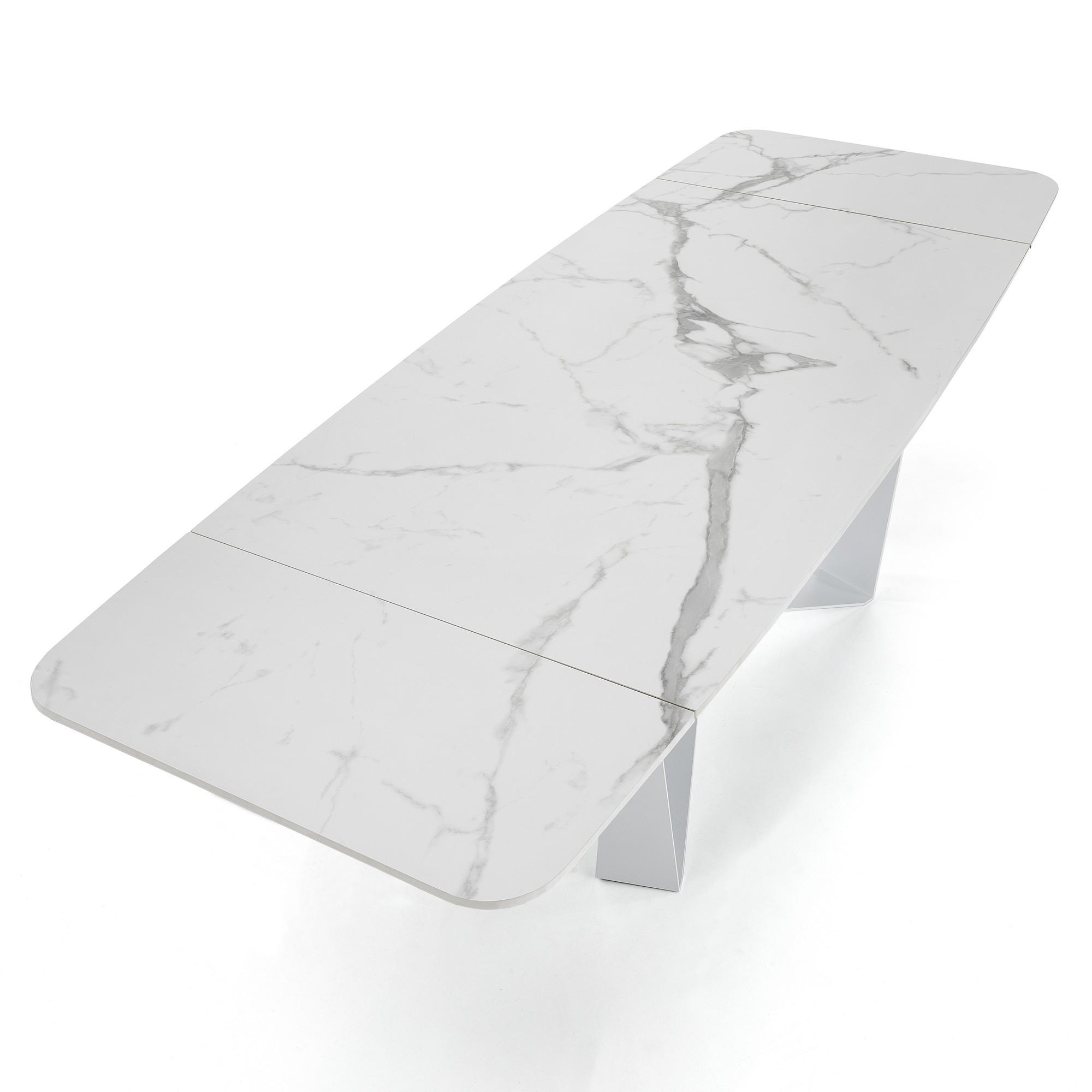 TOMASUCCI tavolo allungabile GRAM MATT WHITE MARBLE Multicolore