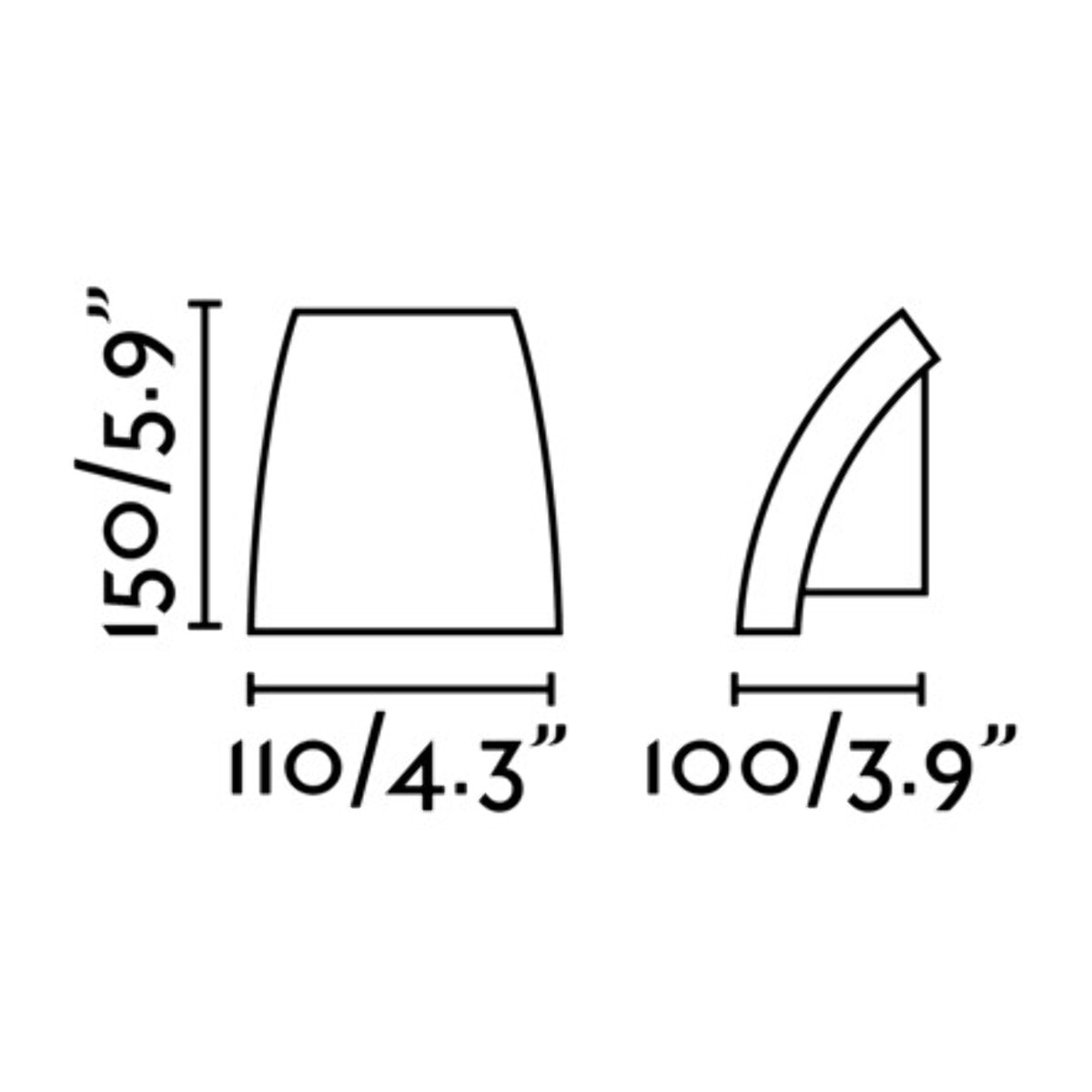 PROA Lampe applique gris foncé