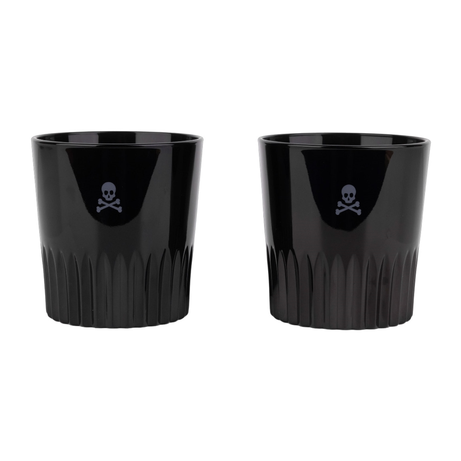 Set de 2 vasos negros para whiskey 345ml scalpers home