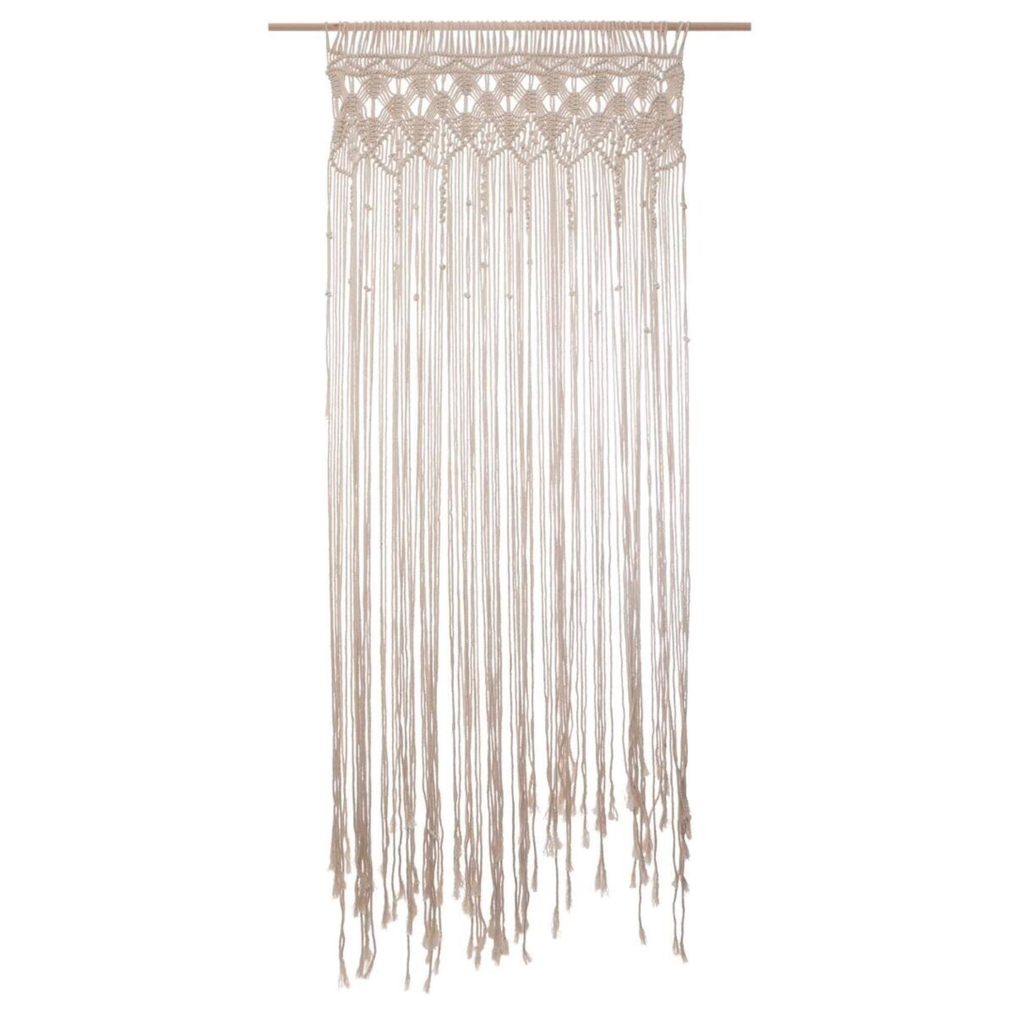 Cortina de Hilos Été de Macramé 90x200cm decorativa estilo Boho