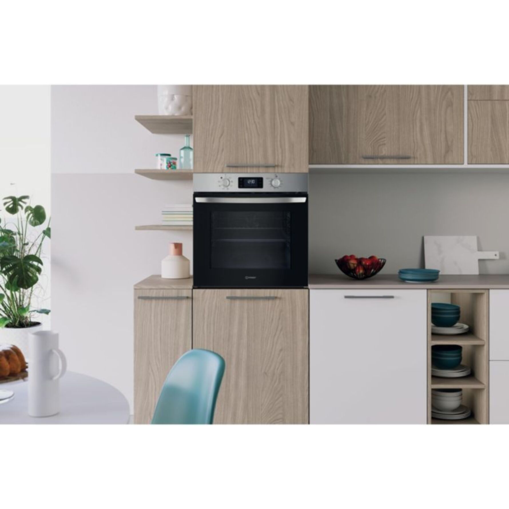 Four encastrable INDESIT IO275PX - Pyrolyse - Hydrolyse - Chaleur tournante - Porte froide