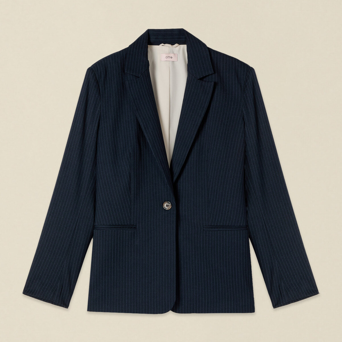 Oltre - Blazer monopetto gessato - Blu
