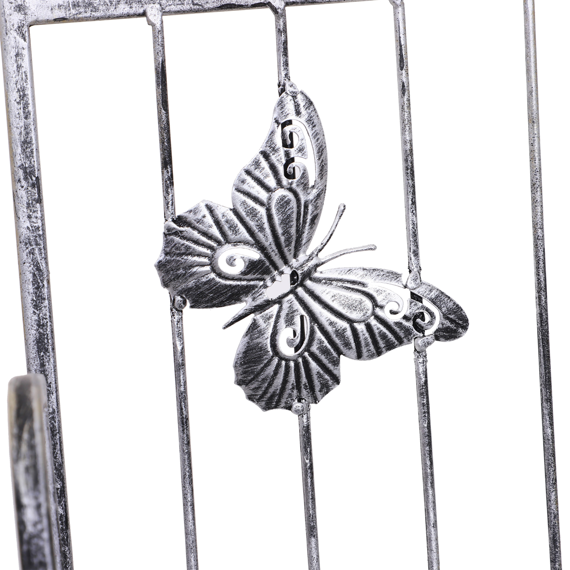 Estantería para Plantas Plegable Soporte para Plantas de 3 Niveles con Estructura de Metal Soporte para Macetas para Interior y Exterior Gris Plateado