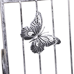 Estantería para Plantas Plegable Soporte para Plantas de 3 Niveles con Estructura de Metal Soporte para Macetas para Interior y Exterior Gris Plateado