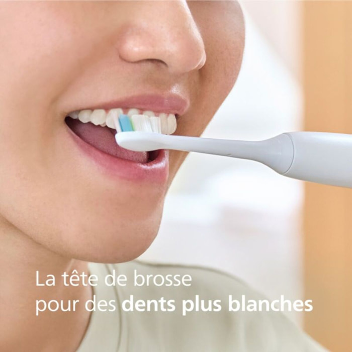 Brossette dentaire PHILIPS Sonicare lot de 4 - HX6064/87 white Optimal W2