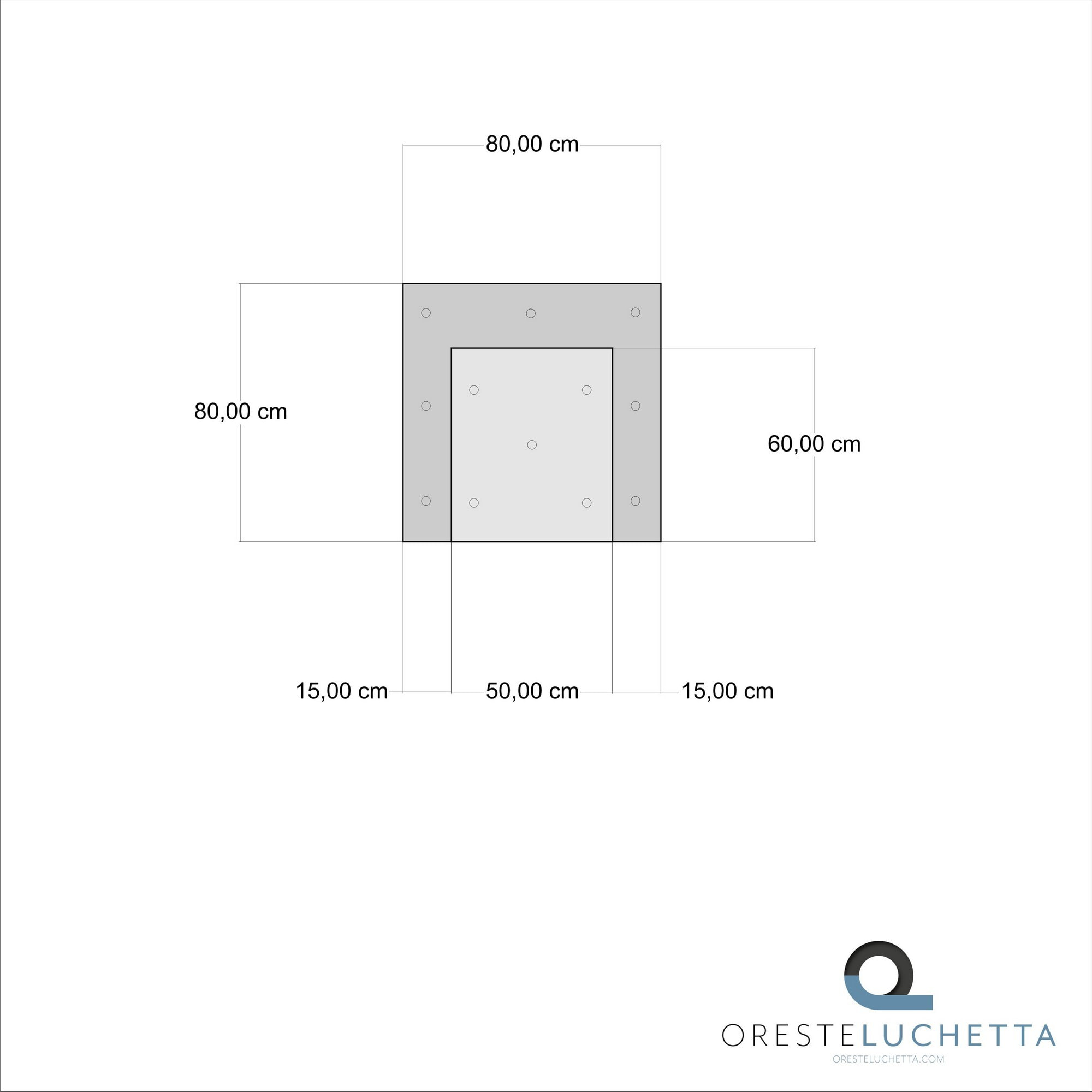 ORESTELUCHETTA Poltrona VELLUTO YANTRA GREY