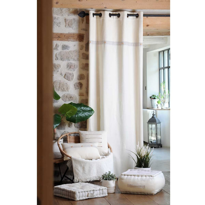 Rideau tamisant esprit naturel - Naturel