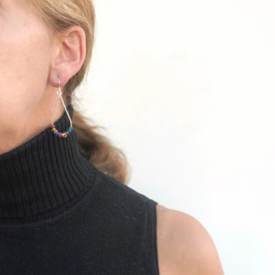 Pendiente plata de ley "Drop gde" multi