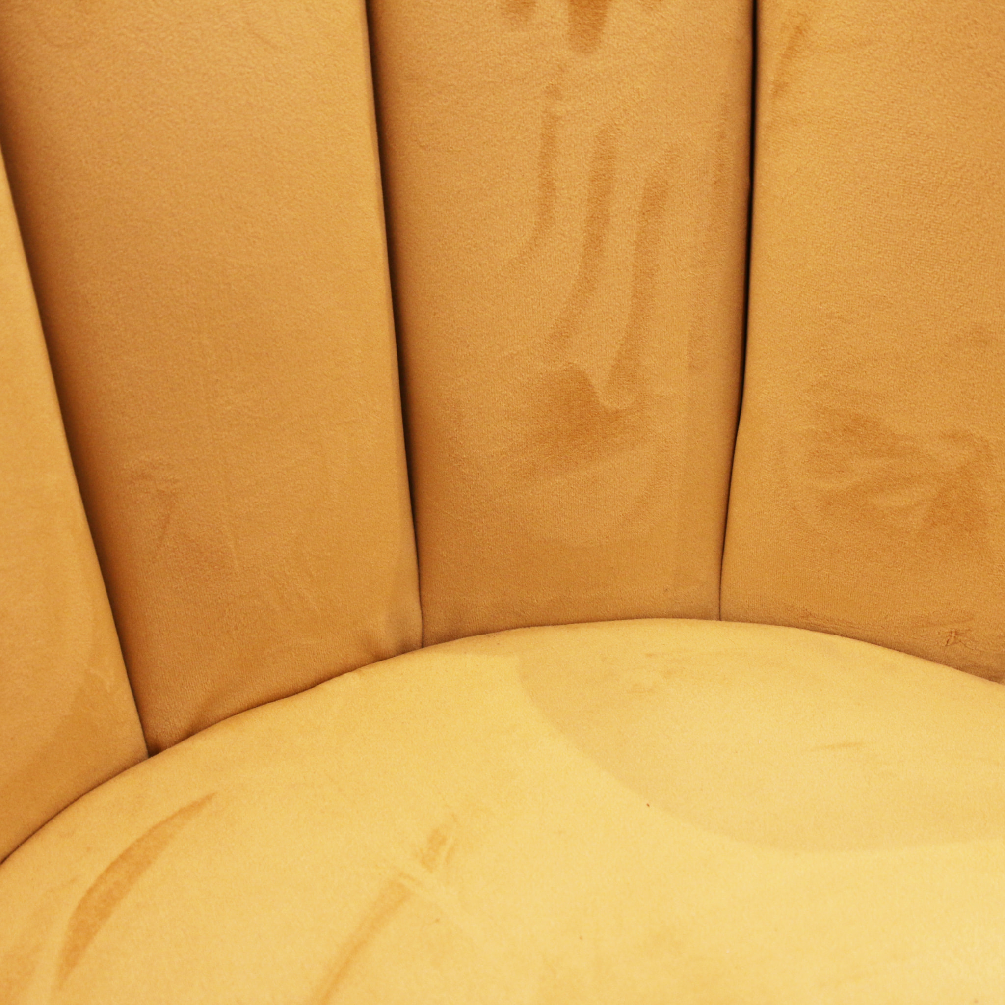 Chaise Ariel Velours Jaune - Lot de 2