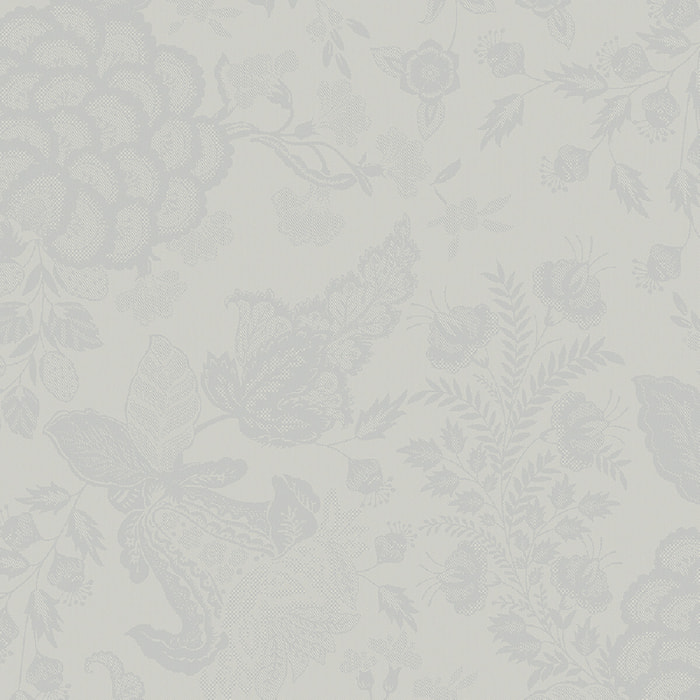 Serviette lin & coton anti tache motif jacquard Mille giverny opale