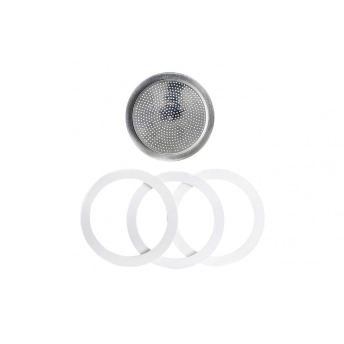 3 joints + 1 filtre Bialetti Moka Express - 2 tasses