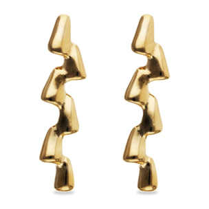Pendiente RAÍCES DORADO U