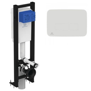 Bati-support Ideal Standard autoportant gain de place éco certifié NF + plaque ronde
