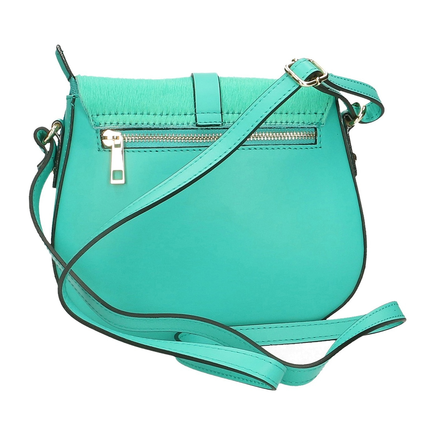 Borsa a tracolla da donna - Modello Monica - Vera pelle - 18.0 x 23.0 x 7.0 cm