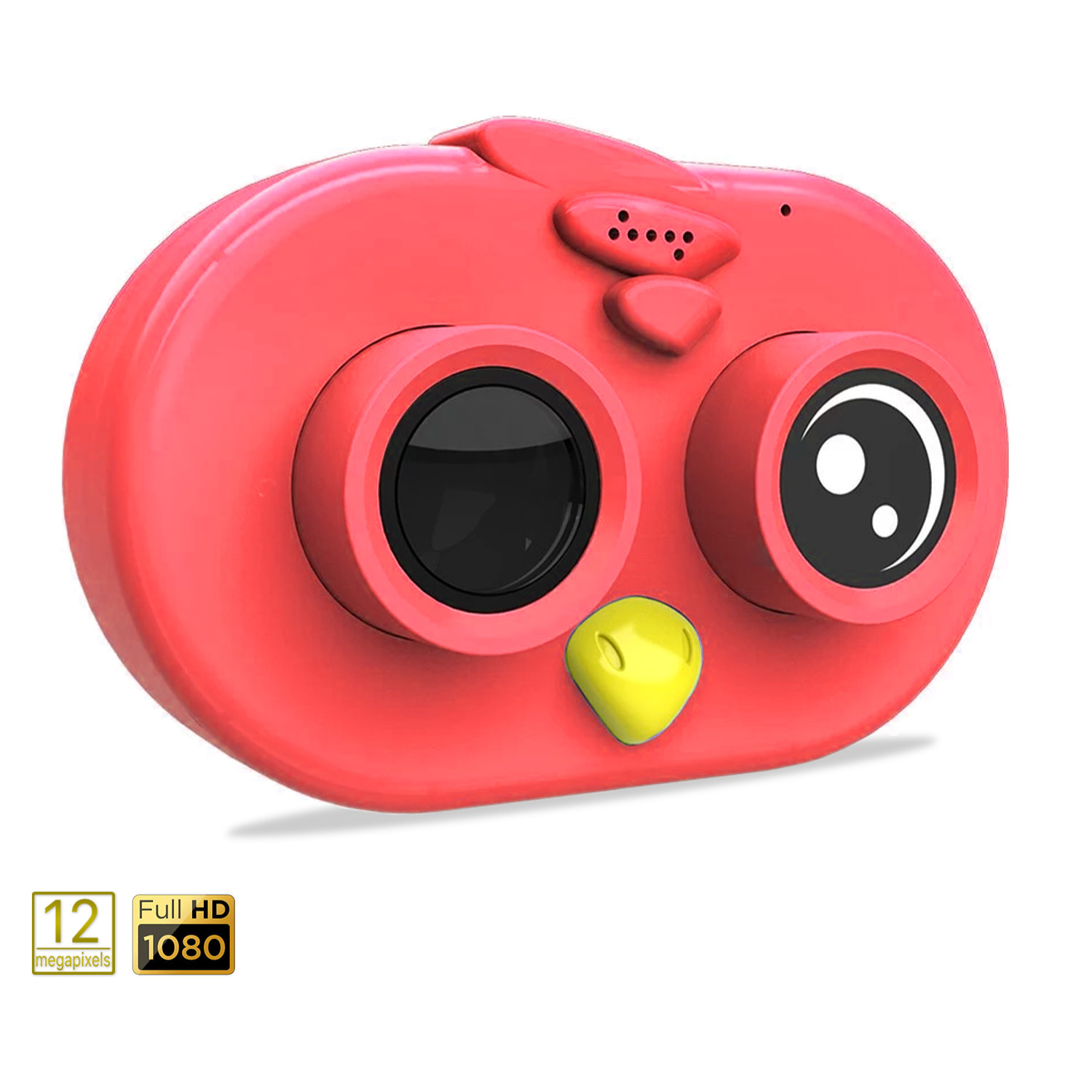 Foto e videocamera per il design di uccelli per bambini. Full HD1080 e 12 megapixel