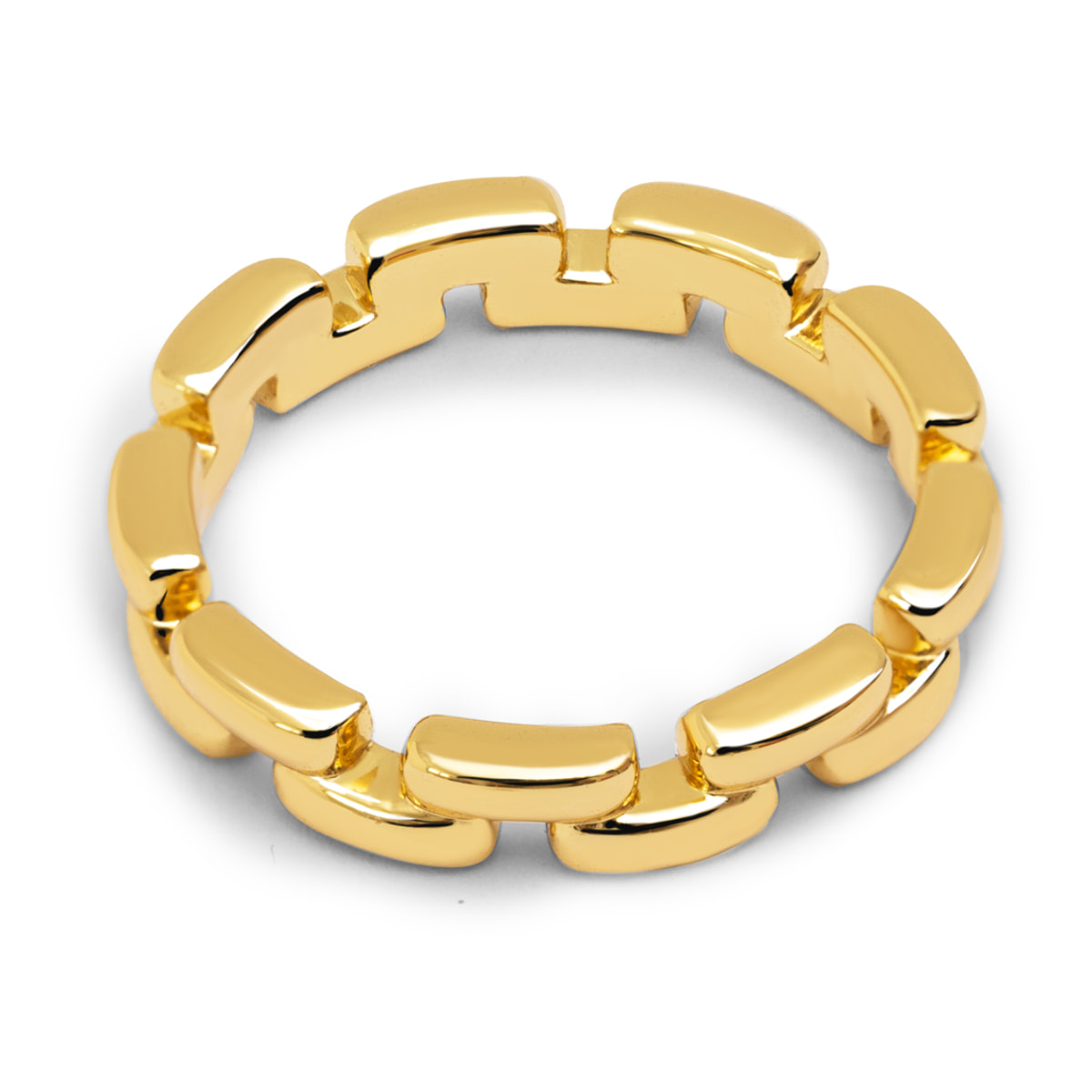 Anillo Chain Baño Oro